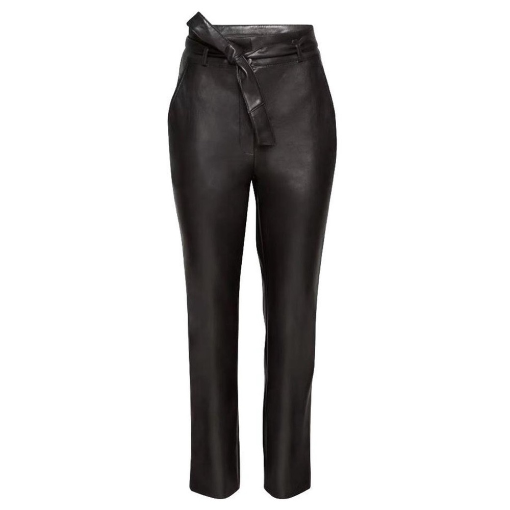 Aritzia Babaton Vegan Leather Belted Pants